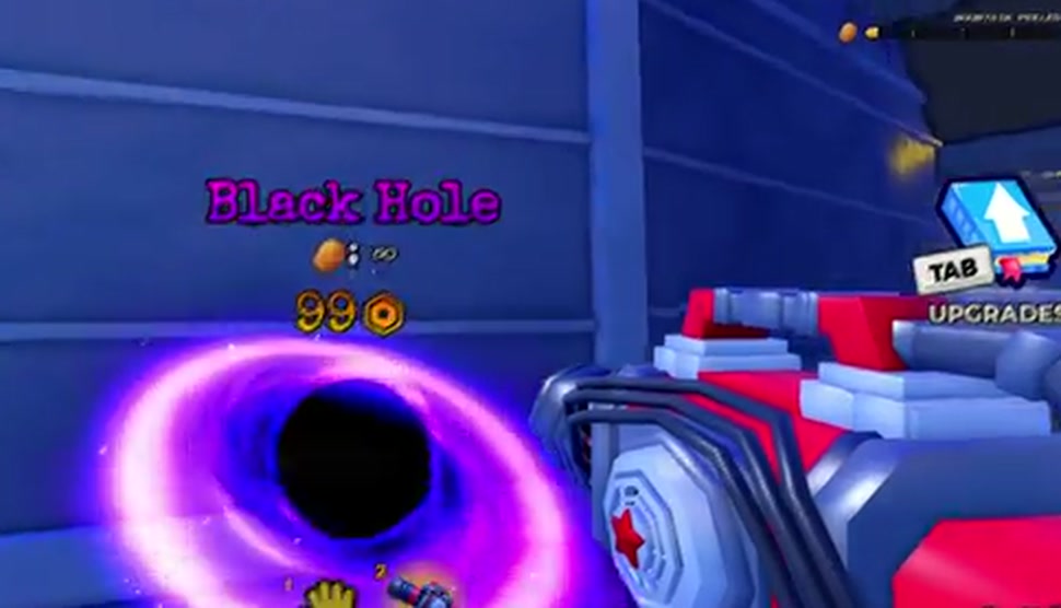 Black Hole gamepass showing infinite storage and an observed 99 Robux price